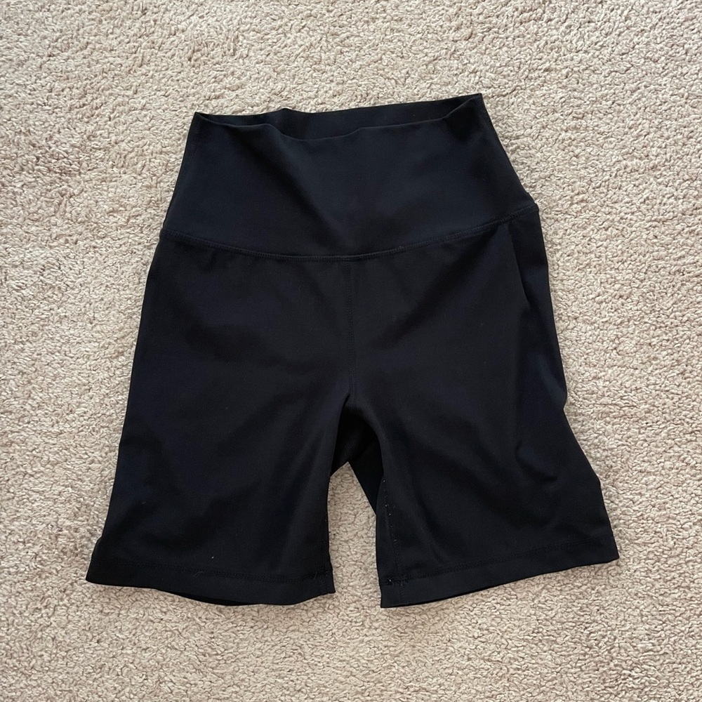 Yogalicious Black High-Waisted Bike Shorts
